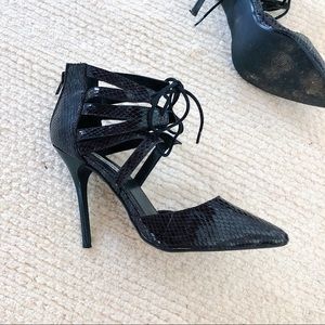 Steve Madden Versace-imitation croc stilettos